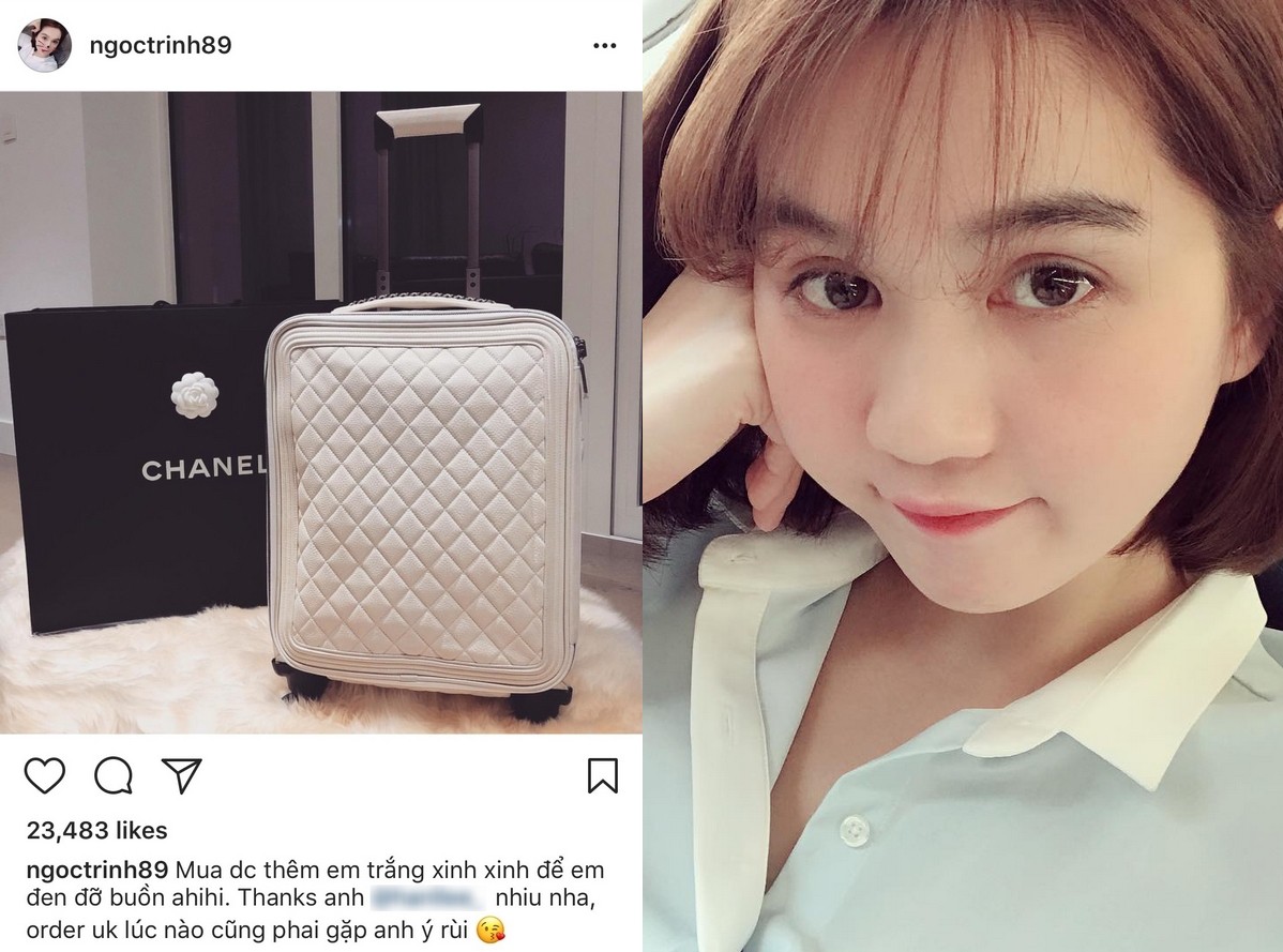 Có ai chịu chơi như Ngọc Trinh, sắm thêm vali Chanel cả trăm triệu dù đã có sẵn, chỉ khác màu - Ảnh 1. Có ai chịu chơi như Ngọc Trinh, sắm thêm vali Chanel cả trăm triệu dù đã có sẵn, chỉ khác màu - Ảnh 1.