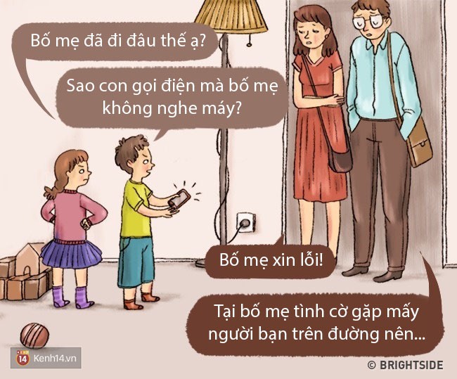 Bộ tranh: Chuyện gì sẽ xảy ra khi bố mẹ và con cái đổi tính cho nhau? - Ảnh 1.