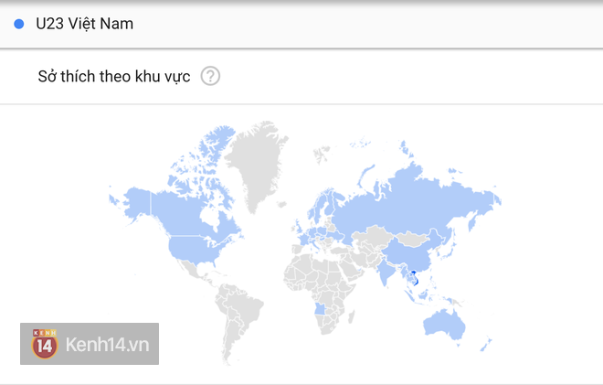 Từ kh&oacute;a U23 Việt Nam được t&igrave;m kiếm ch&oacute;ng mặt tr&ecirc;n Google, nhiều gấp 10 lần U23 Uzbekistan - Ảnh 1.
