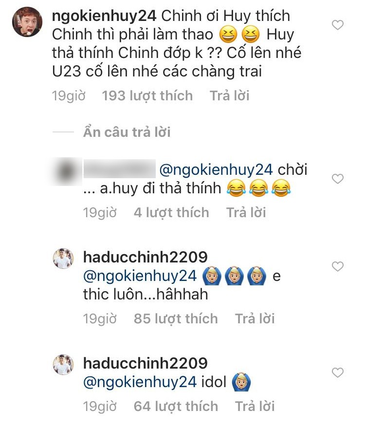 Bạn đã biết đến cuộc đối thoại cực lầy lội của Ngô Kiến Huy và cầu thủ Đức Chinh chưa? - Ảnh 1.