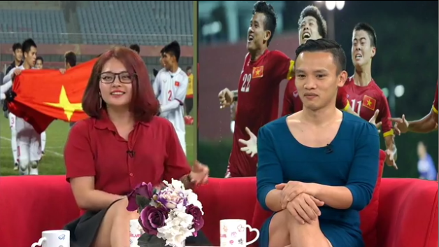 Người Việt Nam n&oacute;i l&agrave; l&agrave;m: Người đ&agrave;n &ocirc;ng mặc v&aacute;y của vợ đi l&agrave;m cả ng&agrave;y sau khi U23 Việt Nam thắng trận b&aacute;n kết - Ảnh 6.