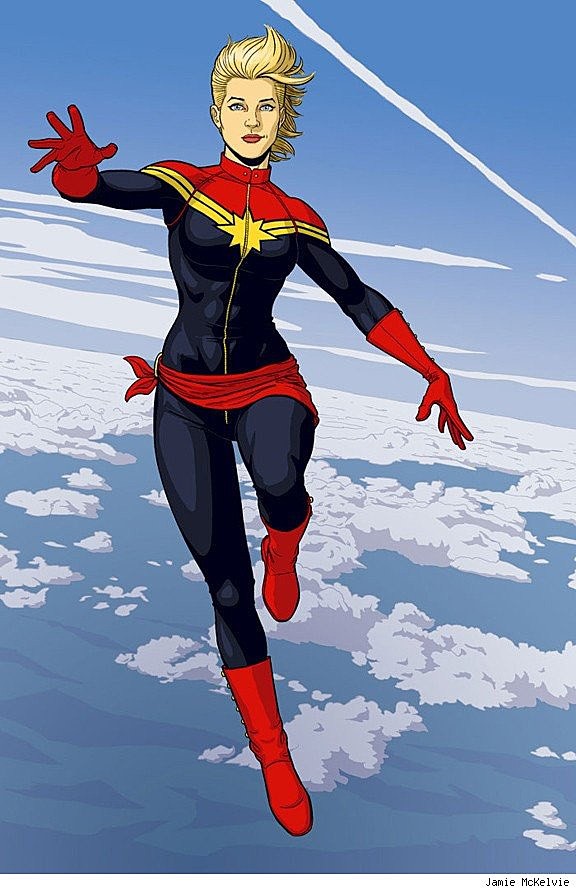 Captain Marvel làm người hâm mộ thất vọng với trang phục siêu anh hùng xấu xí - Ảnh 5.