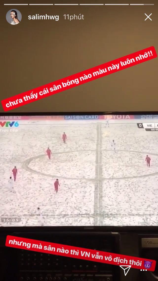 Nghệ sĩ Việt xót xa khi chứng kiến U23 Việt Nam thi đấu trong thời tiết giá lạnh, tuyết phủ kín sân - Ảnh 6.