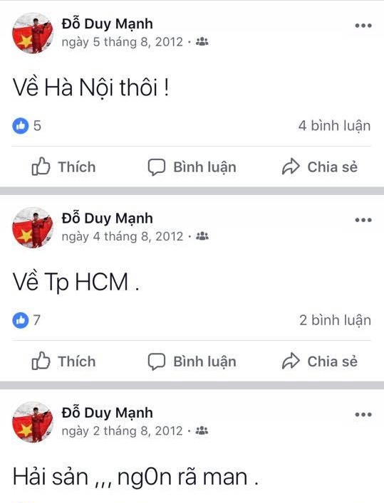 Thời trẻ tr&acirc;u của Duy Mạnh U23: viết FB chỉ to&agrave;n than thở về chuyện nắng mưa, ăn ngủ, lại c&ograve;n teencode - Ảnh 2.
