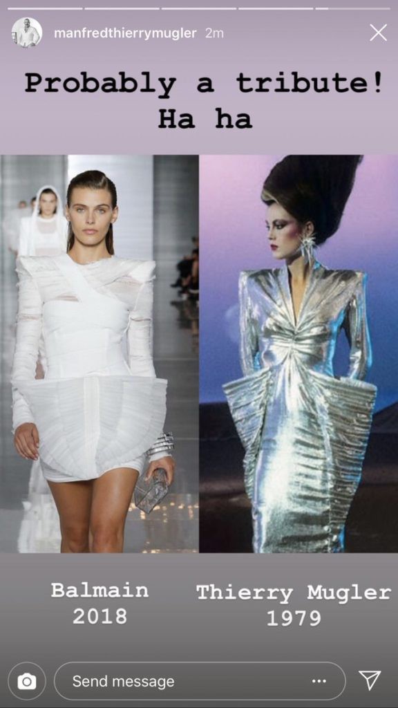 BST mới lên sàn chưa ấm chỗ, Balmain đã bị Thierry Mugler chỉ điểm là ăn cắp ý tưởng đến... 4 lần! 9 BST mới lên sàn chưa ấm chỗ, Balmain đã bị Thierry Mugler chỉ điểm là ăn cắp ý tưởng đến... 4 lần! - Ảnh 6.
