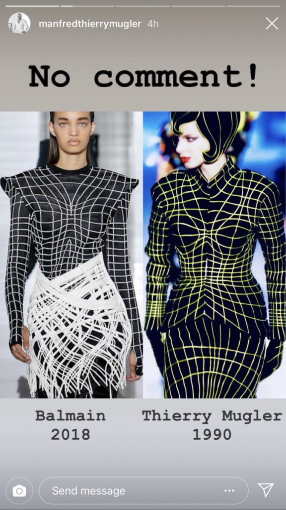 BST mới lên sàn chưa ấm chỗ, Balmain đã bị Thierry Mugler chỉ điểm là ăn cắp ý tưởng đến... 4 lần! 6 BST mới lên sàn chưa ấm chỗ, Balmain đã bị Thierry Mugler chỉ điểm là ăn cắp ý tưởng đến... 4 lần! - Ảnh 3.