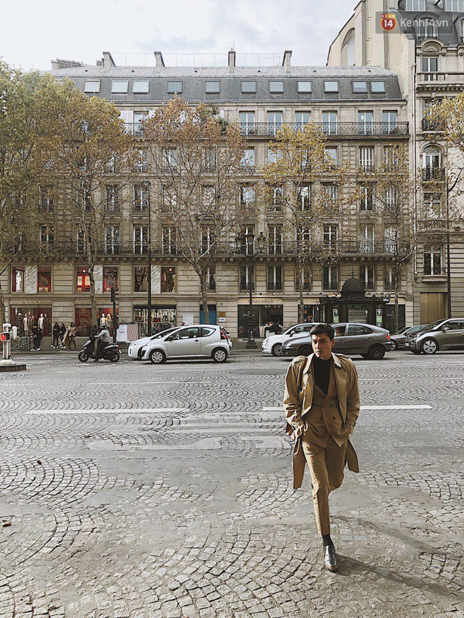 Á hậu Hoàng Thùy khoe chân dài miên man, sánh đôi với soái ca lịch lãm Quang Đại tại Paris - Ảnh 2.