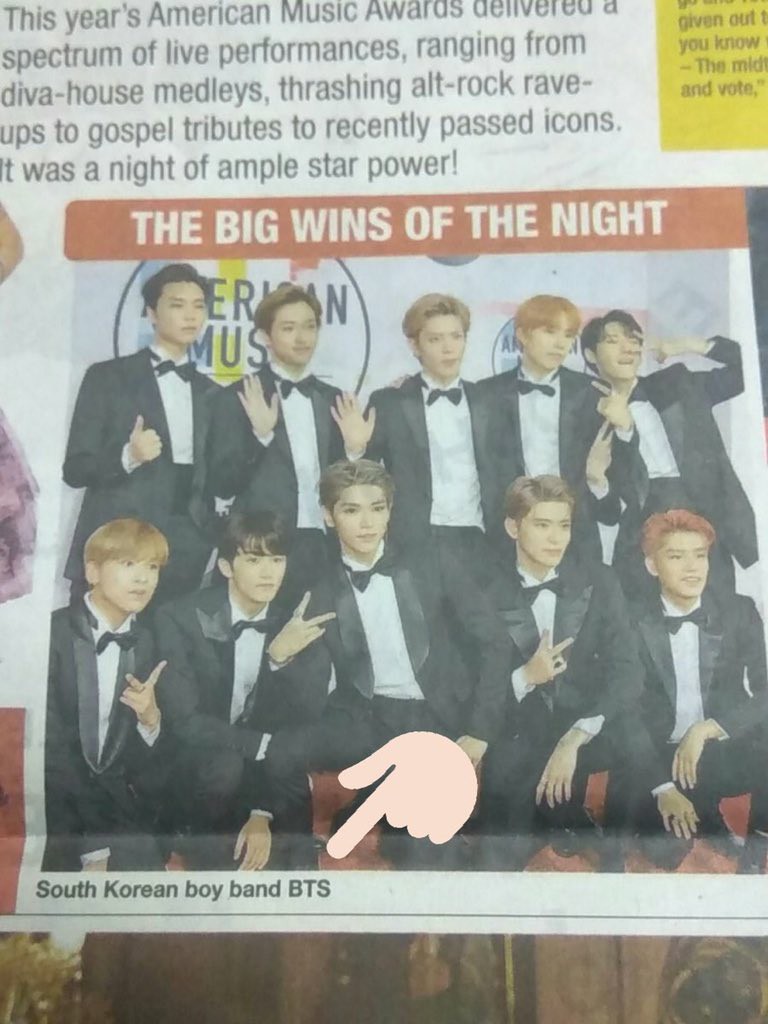 Báo Ấn Độ bị chỉ trích vì nhầm NCT 127 là BTS tại lễ trao giải American Music Awards 2018 - Ảnh 1. Báo Ấn Độ bị chỉ trích vì nhầm NCT 127 là BTS tại lễ trao giải American Music Awards 2018 - Ảnh 1.