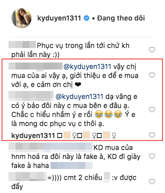 Kỳ Duyên tiếp tục bàn phím chiến trên instagram, lần này là đối phó với shop online bình luận quảng cáo gây hiểu lầm - Ảnh 3.