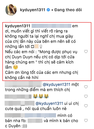 Kỳ Duyên tiếp tục bàn phím chiến trên instagram, lần này là đối phó với shop online bình luận quảng cáo gây hiểu lầm - Ảnh 4.