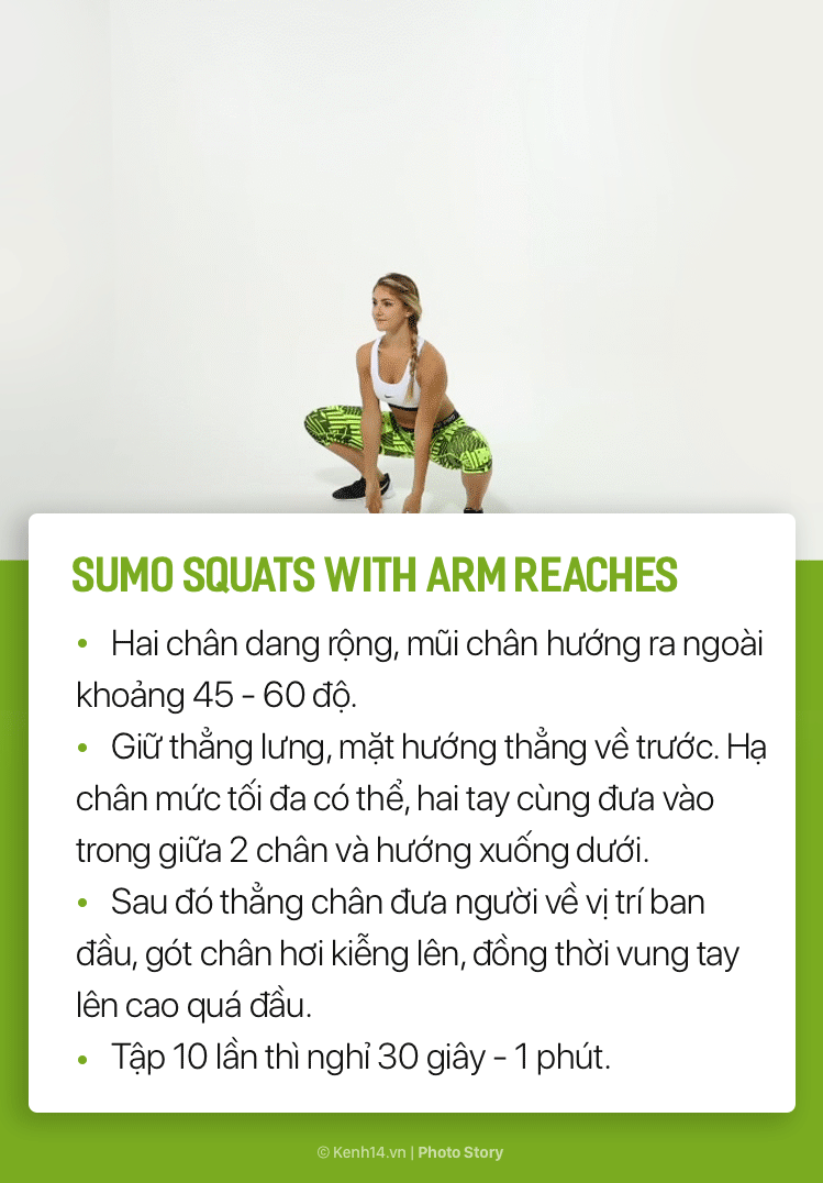 Cải thiện v&ograve;ng 3 v&agrave; giảm mỡ thừa m&agrave; kh&ocirc;ng phải tới ph&ograve;ng gym với những b&agrave;i squat tại nh&agrave; - Ảnh 8.