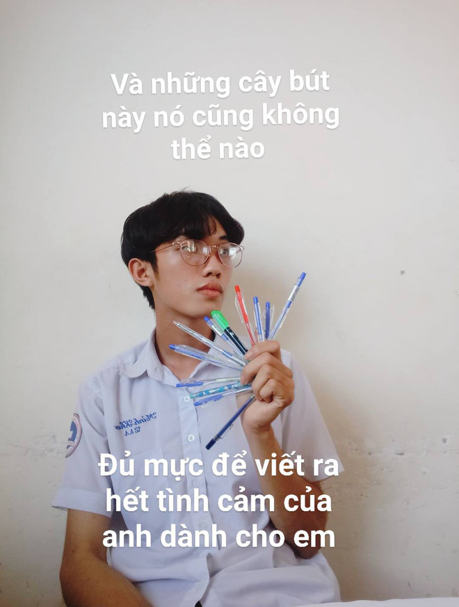 Thanh niên dùng bút xoá, máy tính casio, thước kẻ... thay lời yêu gửi crush - Ảnh 4.