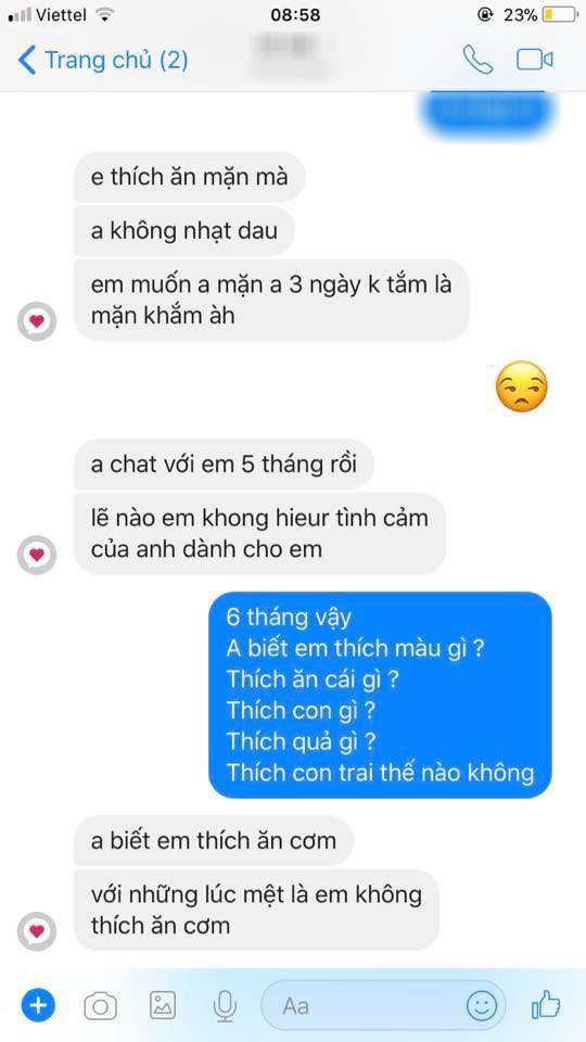 5 tháng hỏi đúng 1 câu Ăn cơm chưa?, thanh niên dỗi ngược crush: Em không hiểu tình cảm của anh à? - Ảnh 4.