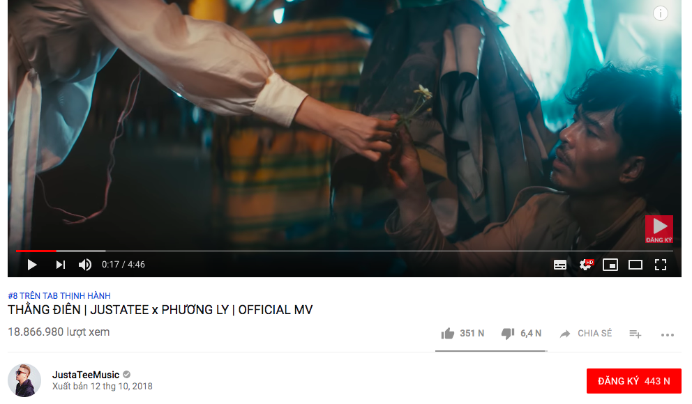 Sau khi khuấy đảo Youtube, Thằng điên của Justatee còn leo thẳng lên vị trí #1 Itunes Việt Nam - Ảnh 2. Sau khi khuấy đảo Youtube, Thằng điên của Justatee còn leo thẳng lên vị trí #1 Itunes Việt Nam - Ảnh 2.