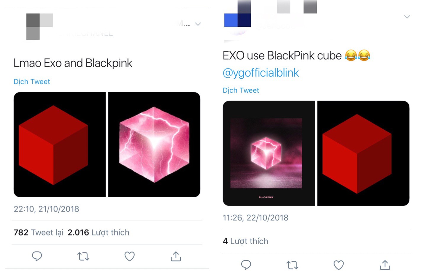 Fan EXO bật lại netizen khi nói nhóm đạo nhái ý tưởng bìa album của BlackPink - Ảnh 1. Fan EXO bật lại netizen khi nói nhóm đạo nhái ý tưởng bìa album của BlackPink - Ảnh 1.