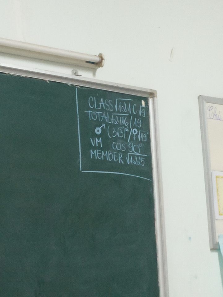 Đúng là chỉ có học sinh mới nhiều trò đến thế, đến cả góc bảng ghi sĩ số lớp cũng có đủ các loại biến tấu gây cười - Ảnh 7.