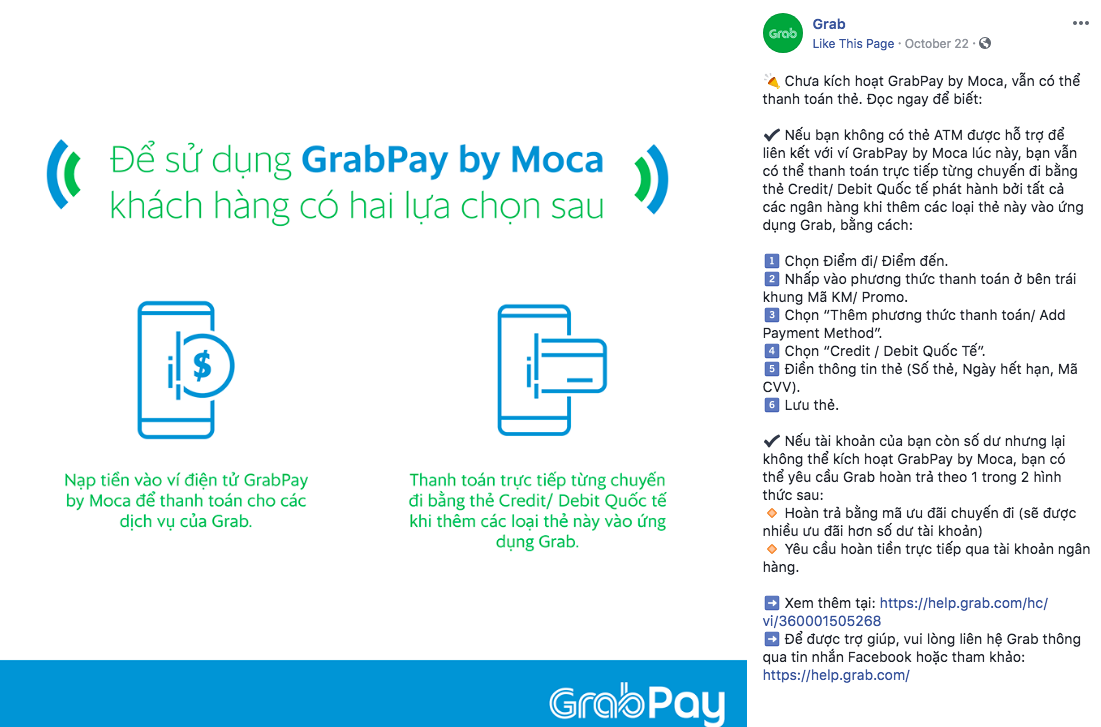 Kh&aacute;ch k&ecirc;u trời v&igrave; những bất tiện từ Grab: Visa v&agrave; Master Card v&ocirc; dụng, phải c&oacute; ATM mới d&ugrave;ng được v&iacute; GrabPay by Moca - Ảnh 5.