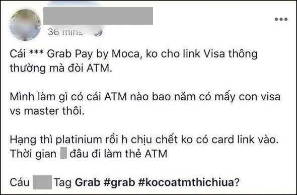 Grab lên tiếng xin lỗi vì làm khách hàng giận dữ vụ Visa và Master Card vô dụng đối với ví GrabPay by Moca  - Ảnh 1.