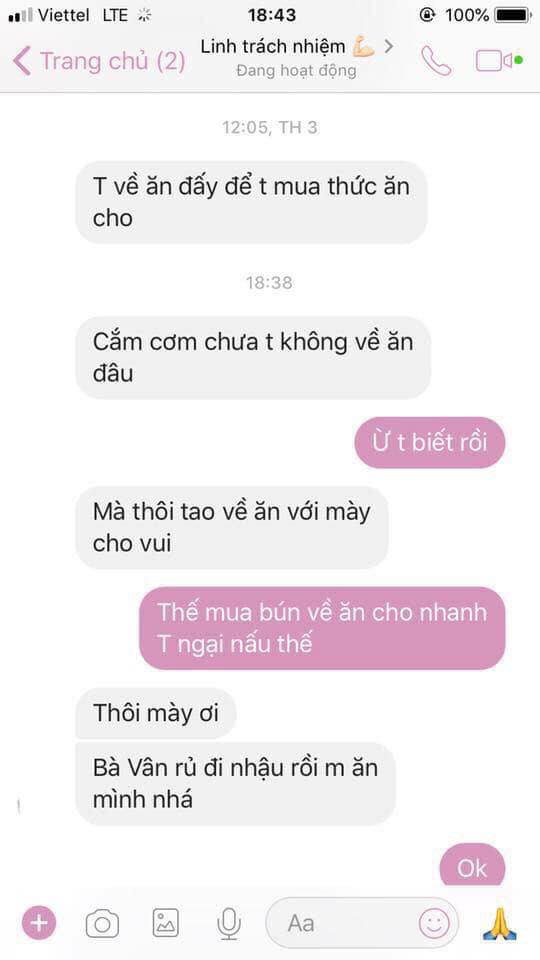 Hơn 10 lần báo ăn rồi lại hoãn cơm nhà trong ngày, cô gái tên Linh trách nhiệm bỗng sáng nhất Facebook! - Ảnh 3.