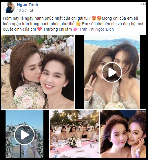 Chị gái Ngọc Trinh tổ chức hôn lễ lãng mạn trên bờ biển cùng người yêu kém tuổi - Ảnh 2. Chị gái Ngọc Trinh tổ chức hôn lễ lãng mạn trên bờ biển cùng người yêu kém tuổi - Ảnh 2.