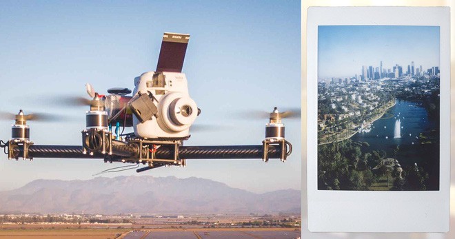 Góc sáng tạo: Kết hợp máy ảnh mì ăn liền Fujifilm Instax cùng Drone, ảnh ra chất không tưởng - Ảnh 1.