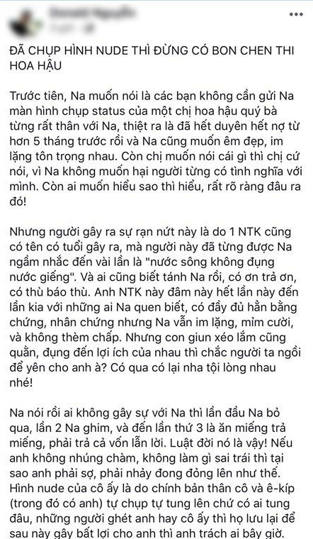 Bị tố gửi ảnh nude bôi nhọ danh dự Minh Tú đến BTC Miss Supranational, chuyên gia sắc đẹp Donald Nguyễn lên tiếng - Ảnh 1.