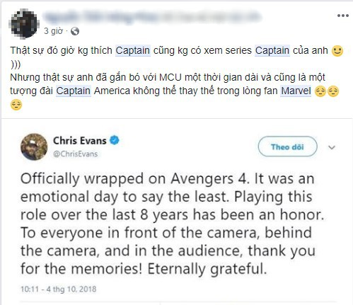 Thế giới đồng loạt gửi lời tri ân khi nghe tin Chris Evans không cầm khiên bảo vệ hòa bình nữa - Ảnh 9.