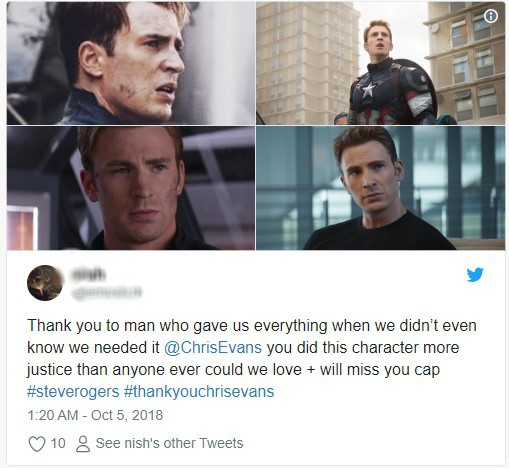 Thế giới đồng loạt gửi lời tri ân khi nghe tin Chris Evans không cầm khiên bảo vệ hòa bình nữa - Ảnh 3.