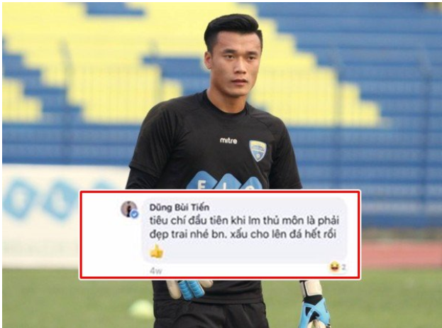 Tiêu chí làm thủ môn phải đẹp trai, Bùi Tiến Dũng tạo áp lực với đồng nghiệp được bổ sung lên tuyển Việt Nam chuẩn bị cho AFF Cup  - Ảnh 1.
