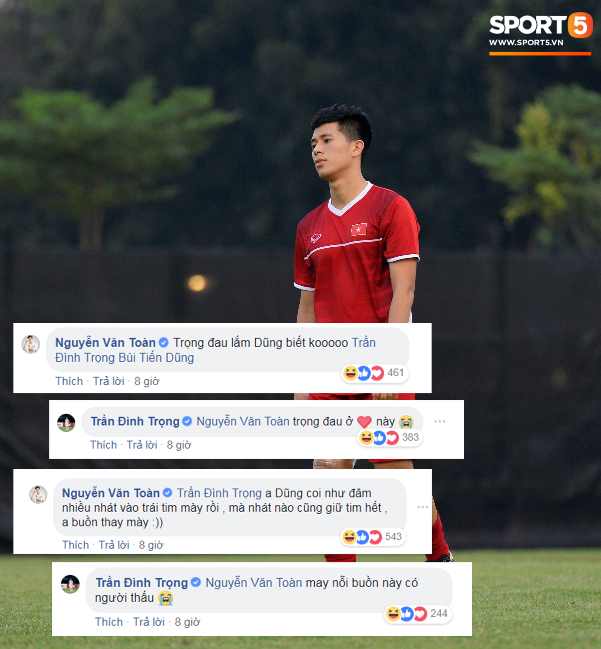 Văn Toàn “dìm” Đình Trọng trong ngày vui của Tiến Dũng - Ảnh 2.