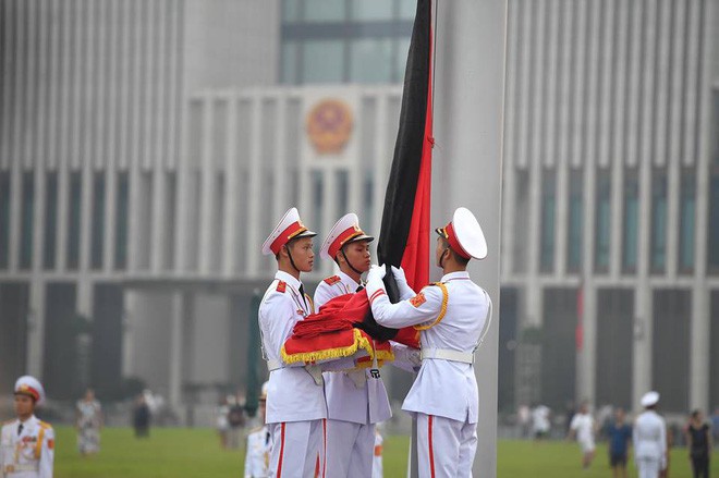 Lễ thượng cờ rủ quốc tang cố Tổng Bí thư Đỗ Mười - Ảnh 12.