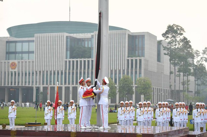 Lễ thượng cờ rủ quốc tang cố Tổng Bí thư Đỗ Mười - Ảnh 8.