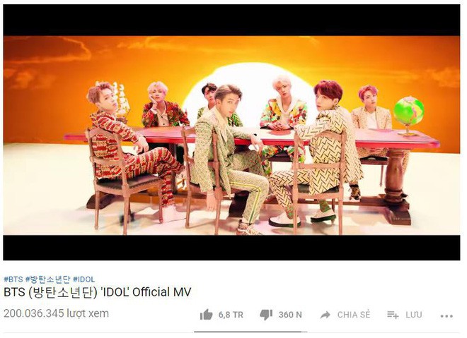 Là MV nhiều view nhất thế giới trong 24 giờ đầu nhưng “IDOL” vừa lập thành tích thua xa siêu hit của Black Pink - Ảnh 1.