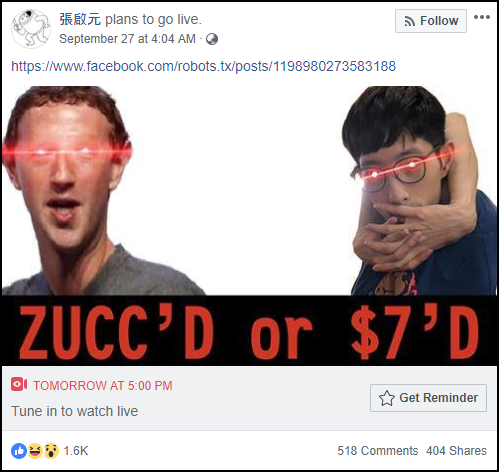 Mark Zuckerberg vừa bị hacker dọa xóa tài khoản Facebook, livestream cho cả thế giới xem tận mắt cách làm - Ảnh 1.