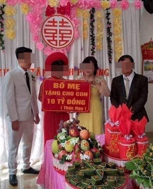 Danh tính cô dâu chú rể được bố mẹ trao quà cưới 10 tỷ đồng gây xôn xao - Ảnh 2.