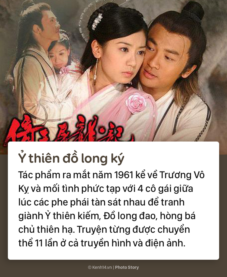 Kim Dung: Tiu thuyt Kim Dung c chuyn th thnh phim nhiu nht