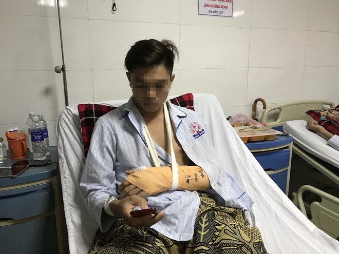 Vụ chặt tay tài xế ô tô: Nạn nhân bị đứt động mạch, máu phun không ngừng khi vào bệnh viện - Ảnh 3.