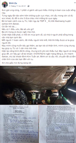 Hành động ý nghĩa này của Bùi Tiến Dũng đã giúp 3 em nhỏ và một cụ già có mùa đông không lạnh - Ảnh 1.