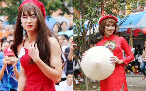 Những nam sinh rất đẹp trai nhưng khi giả g&aacute;i lại xinh xắn đến mức chị em ph&aacute;t hờn v&igrave; ghen tỵ - Ảnh 9.