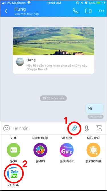 Đi trước cả Facebook Messenger một bước, giờ đây có thể vừa chat Zalo vừa chuyển tiền - Ảnh 1.