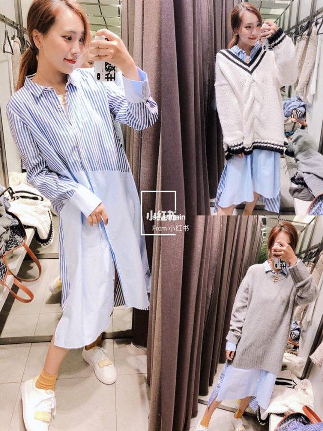 10 mẫu váy Zara đang được các tín đồ thời trang diện mùa thu đông 2018 - Ảnh 4.