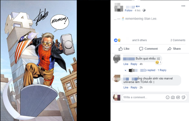 Nửa đêm nhận tin dữ, netizen Việt đau lòng vĩnh biệt biểu tượng của Marvel Stan Lee - Ảnh 4.