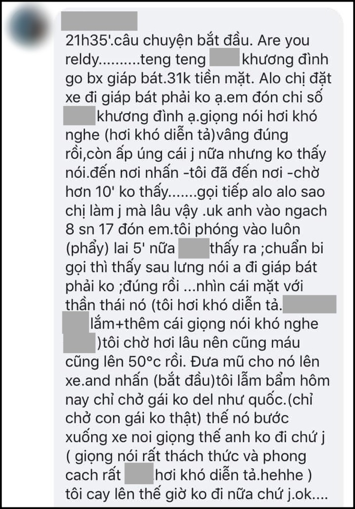 Xôn xao câu chuyện khách nữ bị quấy rối liên tục sau khi hủy chuyến GrabBike và đánh giá 1 sao vì tài xế chê chở gái đen như cuốc - Ảnh 4.