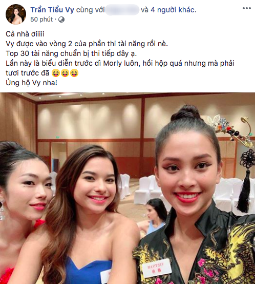 Tin vui Äáº§u tiÃªn tá»« Miss World 2018: Tiá»u Vy chÃ­nh thá»©c lá»t vÃ o vÃ²ng 2 pháº§n thi tÃ i nÄng - áº¢nh 1.