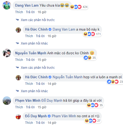 Đức Chinh, Quang Hải long lanh như soái ca, dàn tuyển thủ Việt Nam đua nhau bình luận hài hước - Ảnh 8.