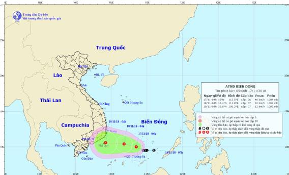 Các tỉnh phía Nam đối phó với áp thấp nhiệt đới mới hình thành, miền Bắc đón không khí lạnh, trời rét từ 19/11 - Ảnh 1.