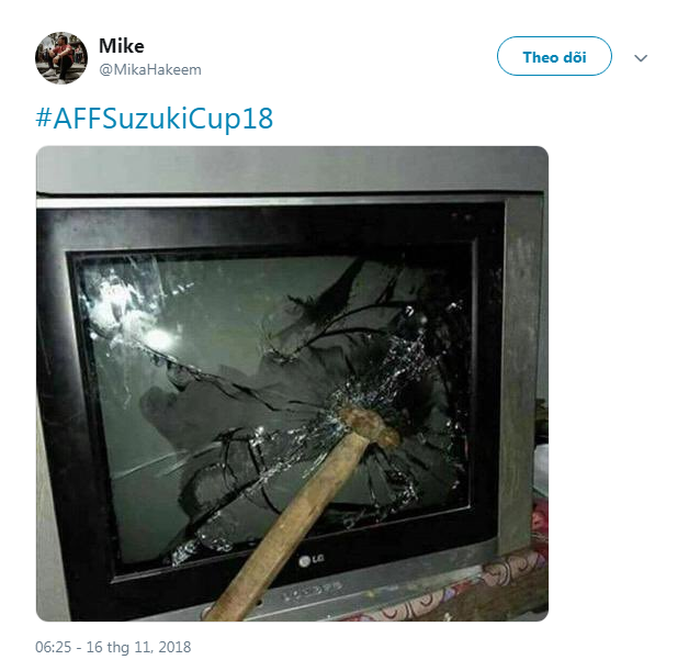 CĐV Malaysia tức giận, đăng ảnh đập tivi trên mạng xã hội sau khi đội nhà để thua Việt Nam - Ảnh 2.
