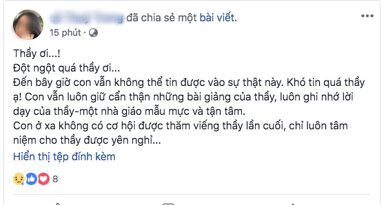 Phó hiệu trưởng trường Chu Văn An qua đời, nhiều thế hệ học sinh bày tỏ sự đau buồn trên MXH - Ảnh 5.