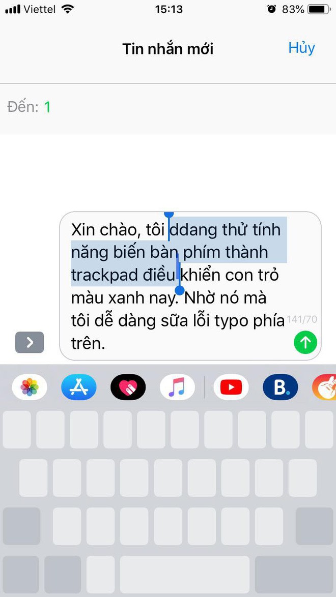 Tôi vừa biết được một thủ thuật rất hữu ích khi sử dụng bàn phím iPhone, chắc chắn bạn cũng nên biết - Ảnh 3.