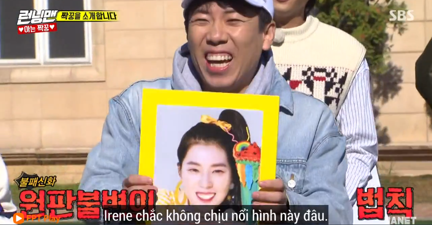 Irene (Red Velvet) hoảng hốt bỏ chạy khi thấy phiên bản... có râu của mình tại Running Man - Ảnh 4. Irene (Red Velvet) hoảng hốt bỏ chạy khi thấy phiên bản... có râu của mình tại Running Man - Ảnh 4.